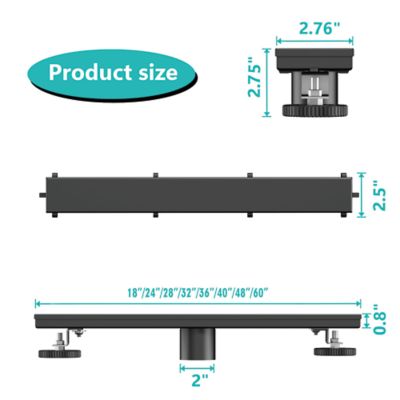Image showing  32 in. Stainless Steel Linear Shower Drain with Tile In Pattern Surface, ZA3-32-T02-MB