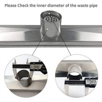 Image showing  36 in. Stainless Steel Linear Shower Drain, ZA3-36-G03-BR