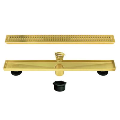 Image showing  36 in. Stainless Steel Linear Shower Drain, ZA3-36-G03-GD