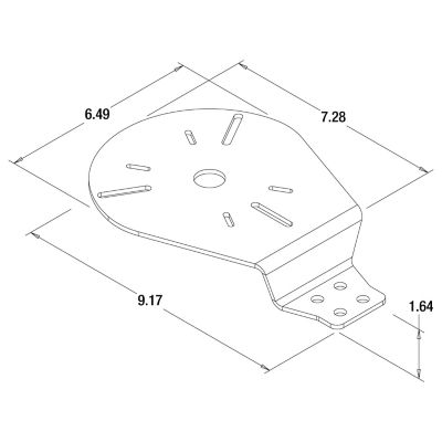 Image showing  GuardDogg Mounting Bracket for Beacon Style Warning Lights