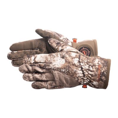 Manzella Men's H007M Bow Ranger Fleece Hunting Glove – Real Tree Camo, Full Finger