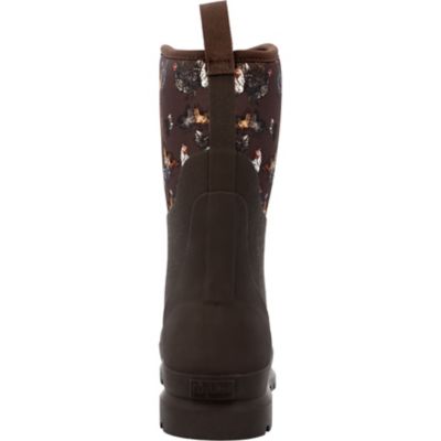 Image showing 1 th Muck Boot Company Womens Chore Classic Mid Work Boot, Chicken Print
