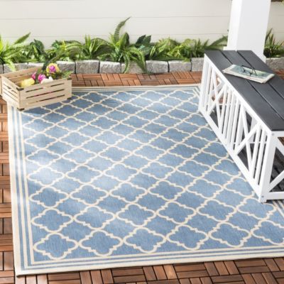 Image showing 2 th Safavieh Beach House BHS121 Indoor and Outdoor Area Rug