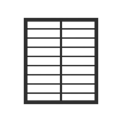 Fortress Building Products Axis Black Steel Gate, 53040358