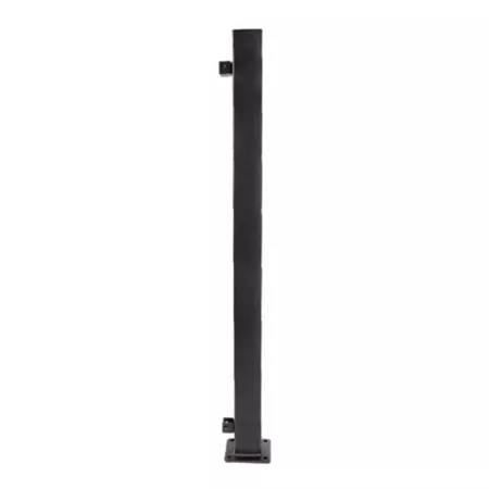 Fortress Building Products Black Steel Railing End Post 53322398 Metal Posts