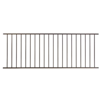 Fortress Building Products Black Steel Railing Level Panel, 53134948