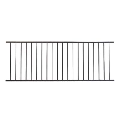 Fortress Building Products Black Steel Railing Level Panel, 53140948