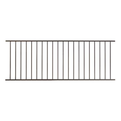 Fortress Building Products Bronze Steel Railing Level Panel, 53134946