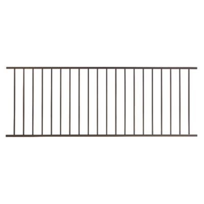 Fortress Building Products Black Steel Railing End Post, 53352458