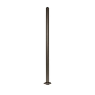 Fortress Building Products 2 in. W x 55 1/2 in. H Bronze Steel Railing Post for Stairs