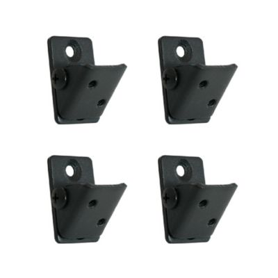 Fortress Building Products 3.75 in., x 2.75 in., x 1 in., Black Steel Angle Adapter Bracket, 4 pk.