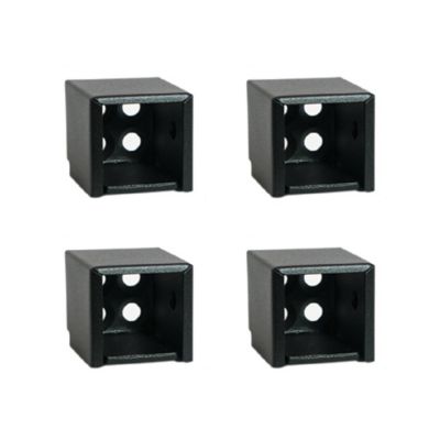 Fortress Building Products 1 in., Black Steel Universal Bracket, 4 pk.