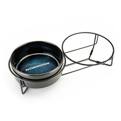 Image showing  Non Slip Elevated Ceramic 2 Bowl Set, Ceramic