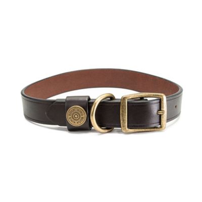 King Buck Premium Leather D Ring Dog Collar