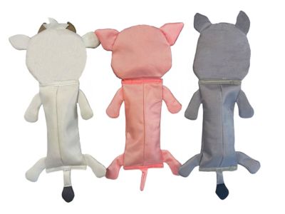 Image showing  Cow Pig & Donkey Bite Proof Squeaker Ruffhouse Pet Toys 3 ct.