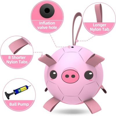 Image showing  Durable Interactive Fetch and Play Pig Soccer Ball