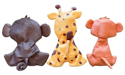 Image showing  Monkey Giraffe & Meerkat Ruffhouse Squeaker Toys, Bite Proof Large Squeakers, for Dogs & Other Pets, 3 ct.