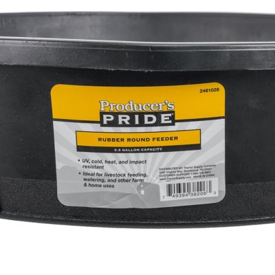 Image showing  3.5 gal. Round Rubber Feeder