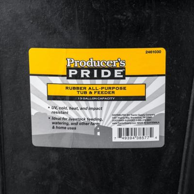 Image showing  13 gal. Round Rubber All-Purpose Tub and Feeder