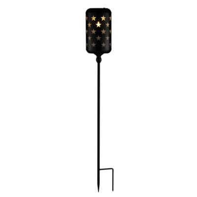 Red Shed 36 in. Metal Star Cutout Solar Stake