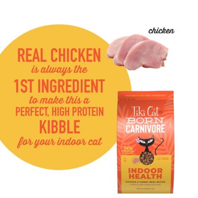 Image showing  Born Carnivore Indoor Health Dry Cat Food, Chicken & Turkey Meal, 6 lb. Bag