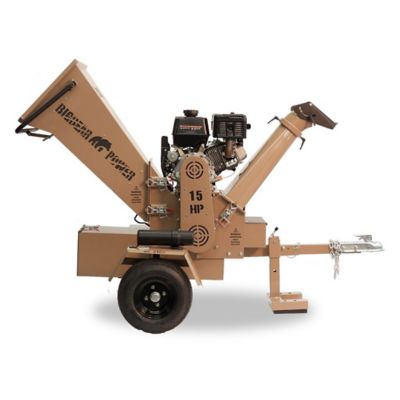 Image showing  5 in. Commercial Chipper Shredder, 15HP High-Torque Gas Engine, Tornadic Triple Drum, Self-Feed