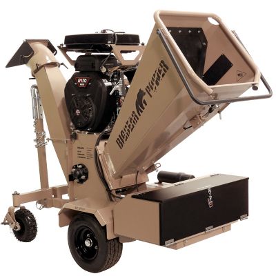 BigBear Power 7 in. Commercial Chipper Shredder, 34 HP V-Twin High-Torque Gas Engine, Tornadic Triple Drum, Self-Feed