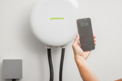 Image showing  Level 2 NEMA 14-50r Hardwired, 240V 48A EV Charger with J1772 Plug and Tesla Adapter; 20ft. Cable