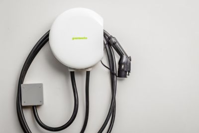 Image showing  Level 2 NEMA 14-50r Hardwired, 240V 48A EV Charger with J1772 Plug and Tesla Adapter; 20ft. Cable