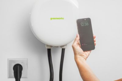 Image showing  Level 2 NEMA 10-50r Plug, 40A / 240V EV Charger with J1772 Plug and Tesla Adapter; 20ft. Cable