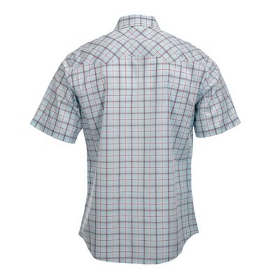 Image showing 1 th Wrangler Wrancher Short Sleeve Plaid Shirt