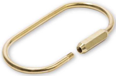 Image showing  Brass Screw Lock Keyring