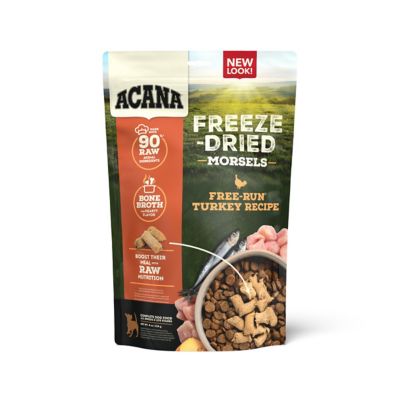 ACANA Freeze Dried Food Morsels Free Run Turkey Recipe, 8 oz.