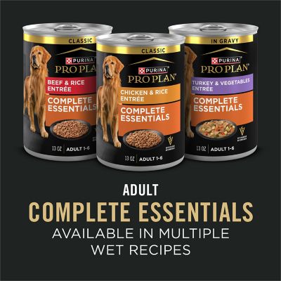 Image showing 10 th Purina Pro Plan Complete Essentials Adult Shredded Blend Beef and Rice Formula Dry Dog Food