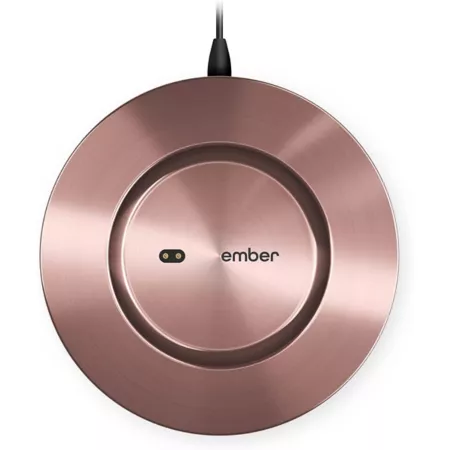 Ember 2 Cup Charging Coaster Rose Gold Camp Drinkware