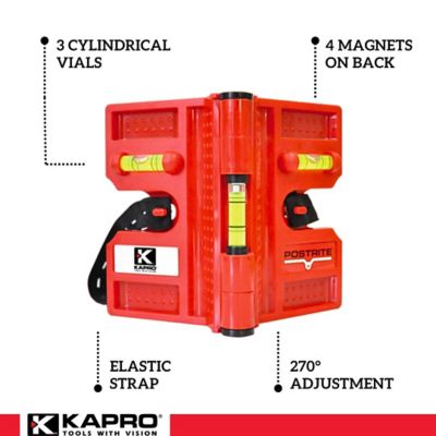 Image showing  Kapro 340 Postrite - Magnetic Post Level