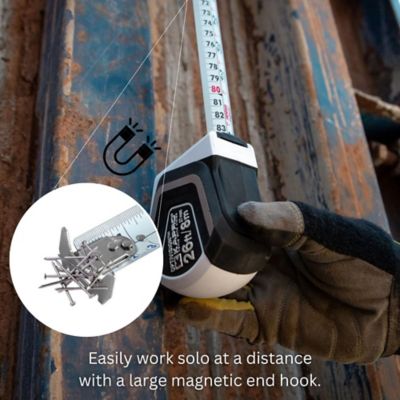 Image showing  Kapro 510 Optivision - Imperial Magnetic Hook Tape Measure - 26 Feet