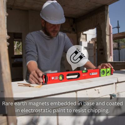 Image showing  985 APOLLO - Magnetic Heavy-Duty Professional Box Level - 72 in.