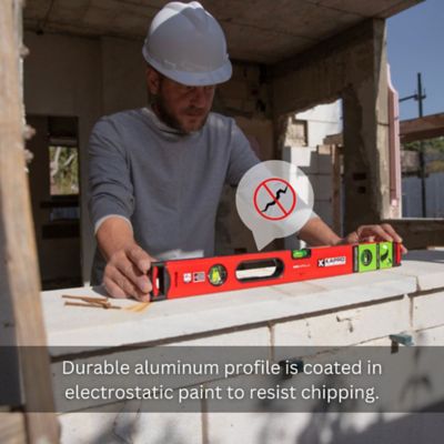 Image showing  Kapro 985 APOLLO - Non-Magnetic Heavy-Duty Professional Box Level - 72 Inch