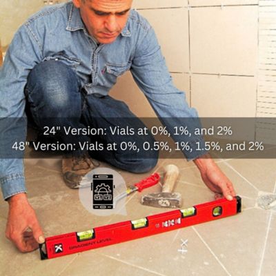 Image showing  Kapro 105 Topgrade - Gradient Box Level w/Slope Measurements - 24 Inch