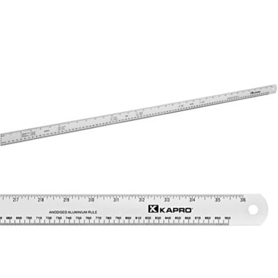 Kapro Kapro 306 Aluminum Ruler - Conversion Tables -1/16 & mm - 36 Inch