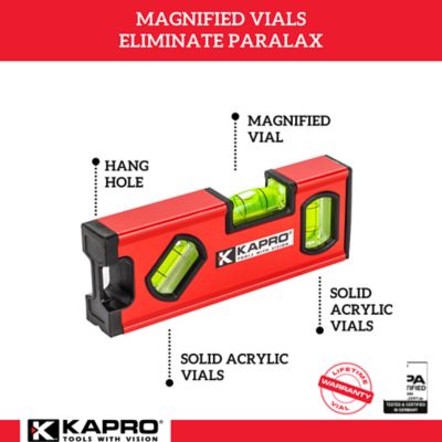 Image showing  Kapro 771M TWIN - Magnetic Heavy Duty Toolbox Level - 6 Inch