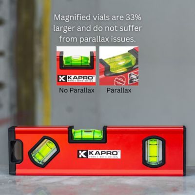Image showing  Kapro 771 TWIN - Magnetic Heavy Duty Toolbox Level - 8 Inch
