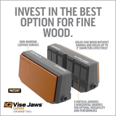 Image showing 5 th Work IQ Tools IQ Vise Jaws Leather