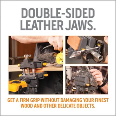 Image showing 8 th Work IQ Tools IQ Vise Jaws Leather