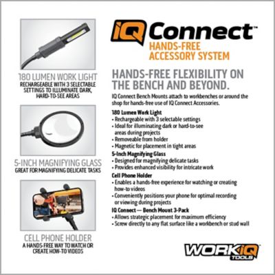 Image showing  IQ Connect Hands Free Accessory System with 3 Bench Mounts