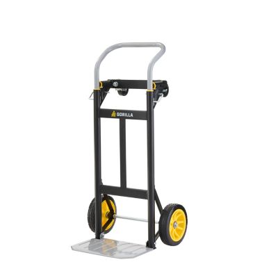 thumbnail interactive-video image 1 of Heavy Duty 61" Senior Aluminum 2-in-1 Convertible Hand Truck – NK Material Handling HTA-7B 1 of 5