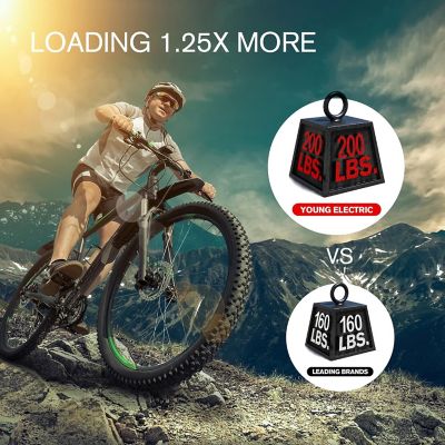 Image showing  Hitch Mount Platform Style 2 Bike Rack 2 in. Receiver, 200 lb. Capacity 10104095