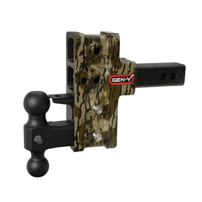 GEN-Y Hitch Mossy Oak 2 in., Offset 5 in. Drop Dual Pintle