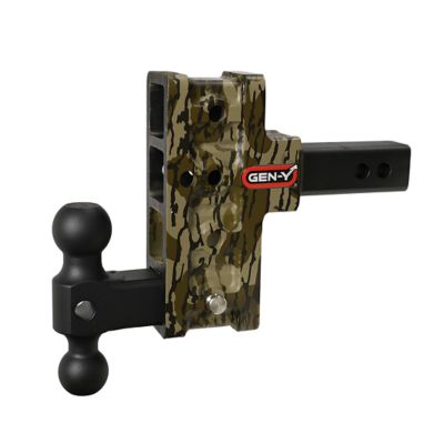 GEN-Y Hitch Mossy Oak 2 in., Offset 5 in. Drop Dual Ball